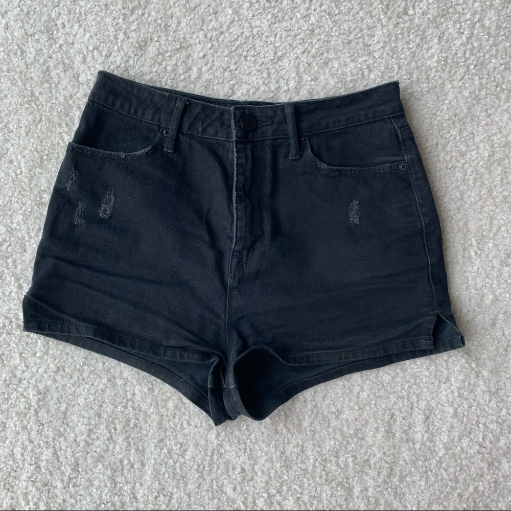URBAN OUTFITTERS BDG Super High Rise Black Shorts